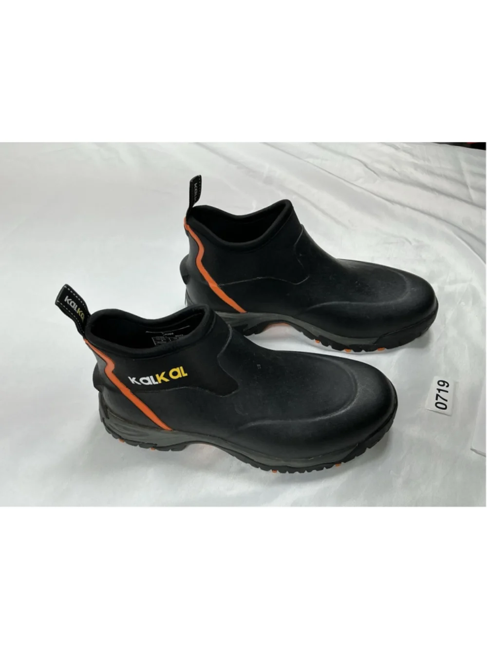 Mens Excellent Kalkal Pull On Waterproof Ankle Boots Size 8 Black Insulated